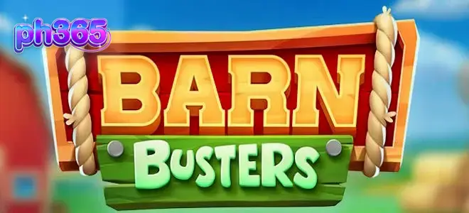 Ang makulay na visual ng Barn Busters slot na may mga tupa at barn theme.